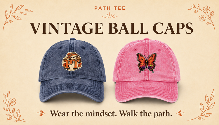 Path Tee hats and vintage caps
